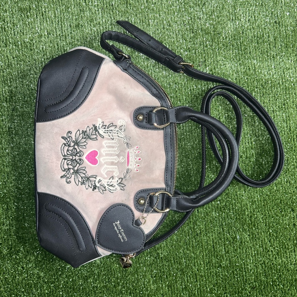 Juicy Couture Black and Pink Satchel